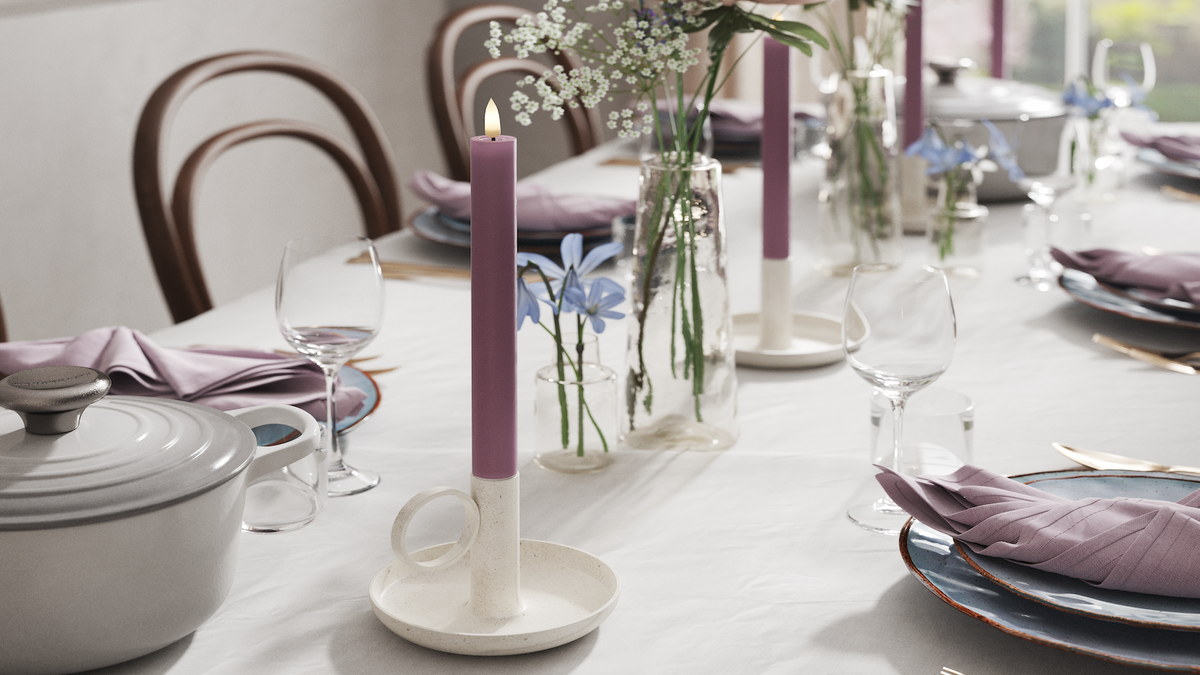 Foi naturelle LED Bougie chandelier Avec Wetlook ™ Design
