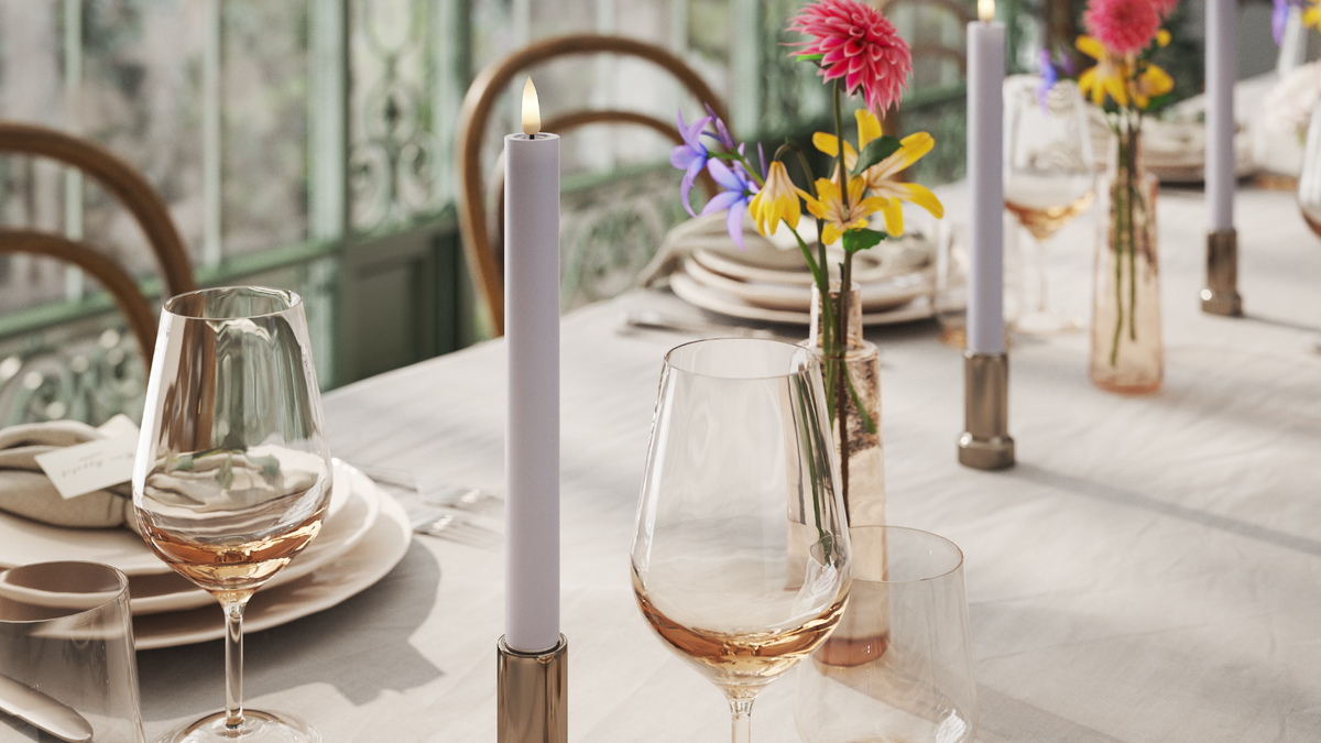 Foi naturelle LED Bougie chandelier Avec Wetlook ™ Design