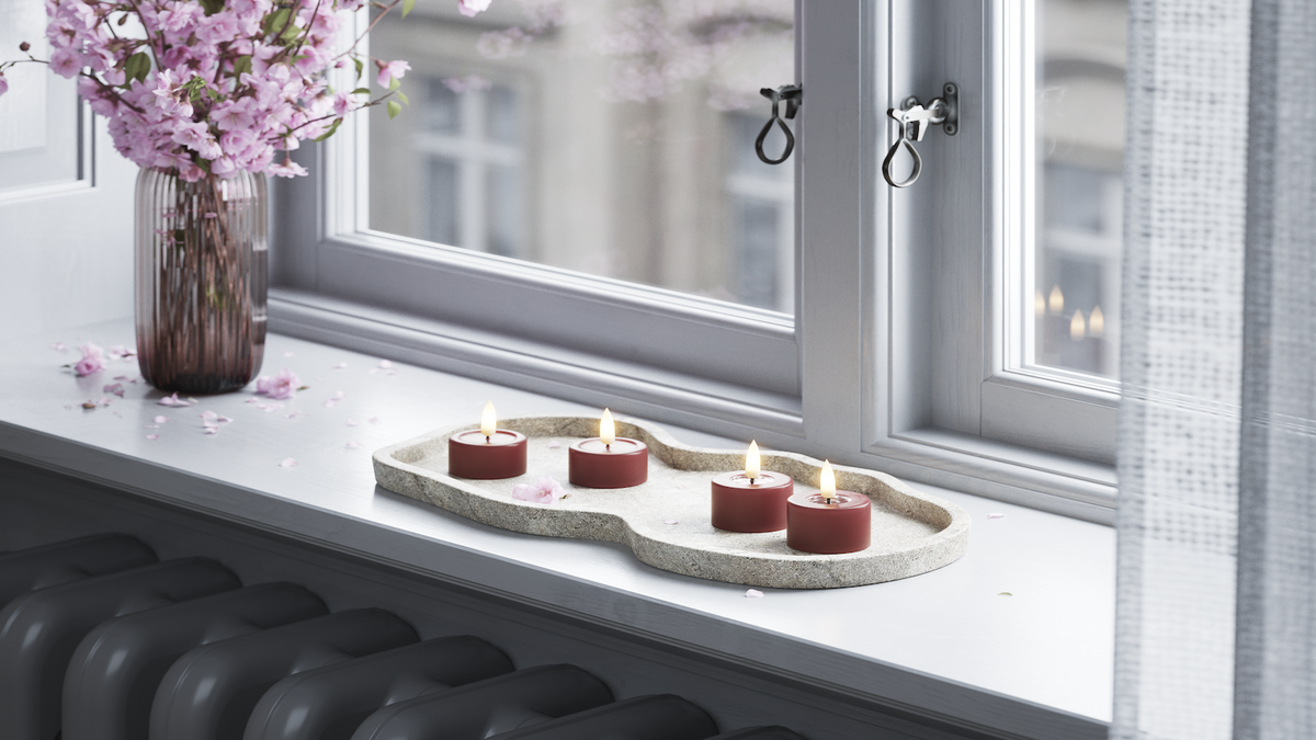 Fonction de minuterie pratique à votre LED Géant Bougie chauffe-plat