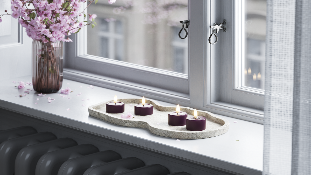 Fonction de minuterie pratique à votre LED Géant Bougie chauffe-plat