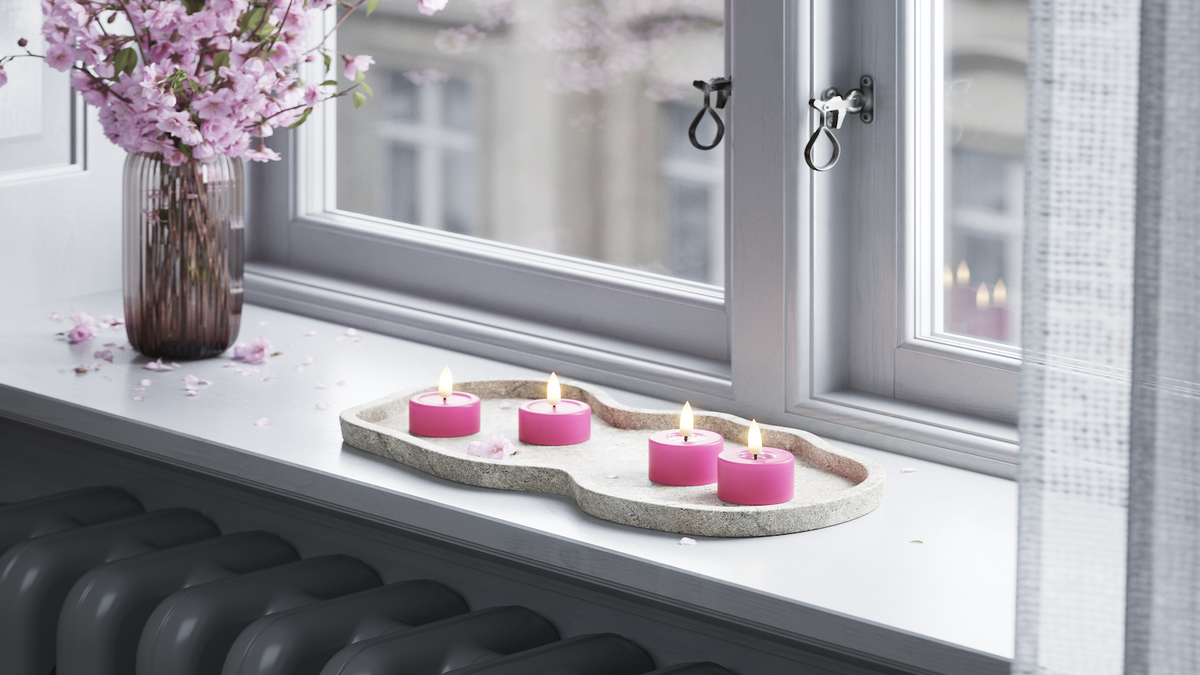 Fonction de minuterie pratique à votre LED Géant Bougie chauffe-plat