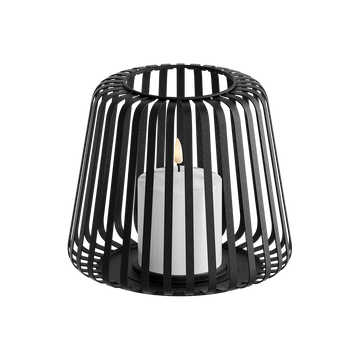 LED Lanterne Ø 20 x 17 cm Noir