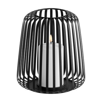 LED Lanterne Ø 20 x 22 cm Noir