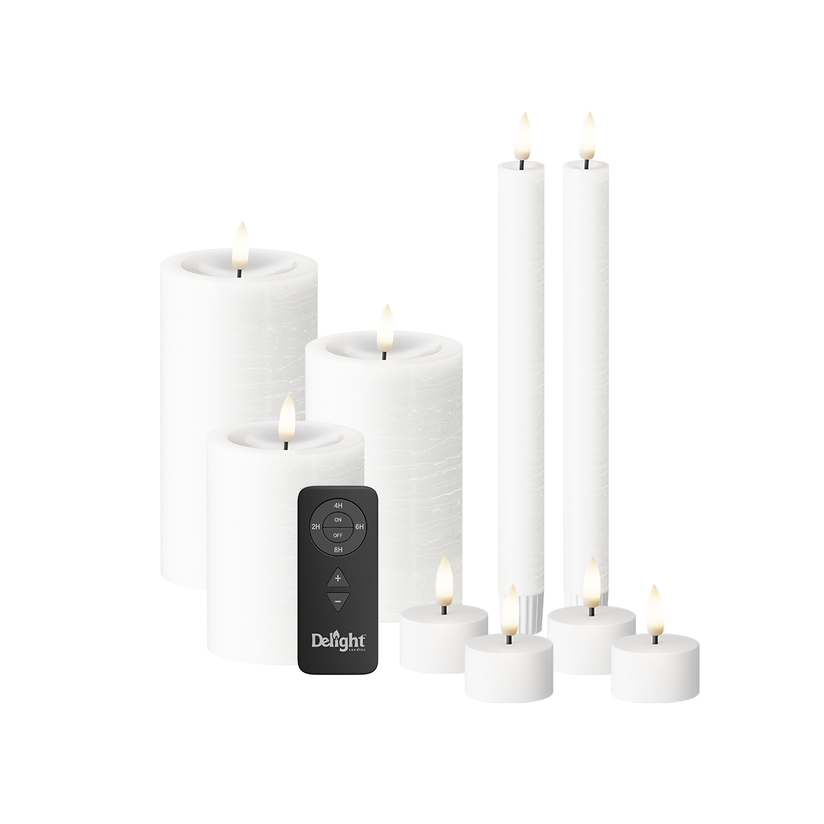 LED Paquet de lumière 9 pcs. Blanc