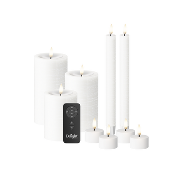 LED Paquet de lumière 9 pcs. Blanc