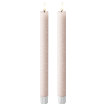 LED Bougie chandelier WetLook Ø 2,2 x 24,5 cm Rose