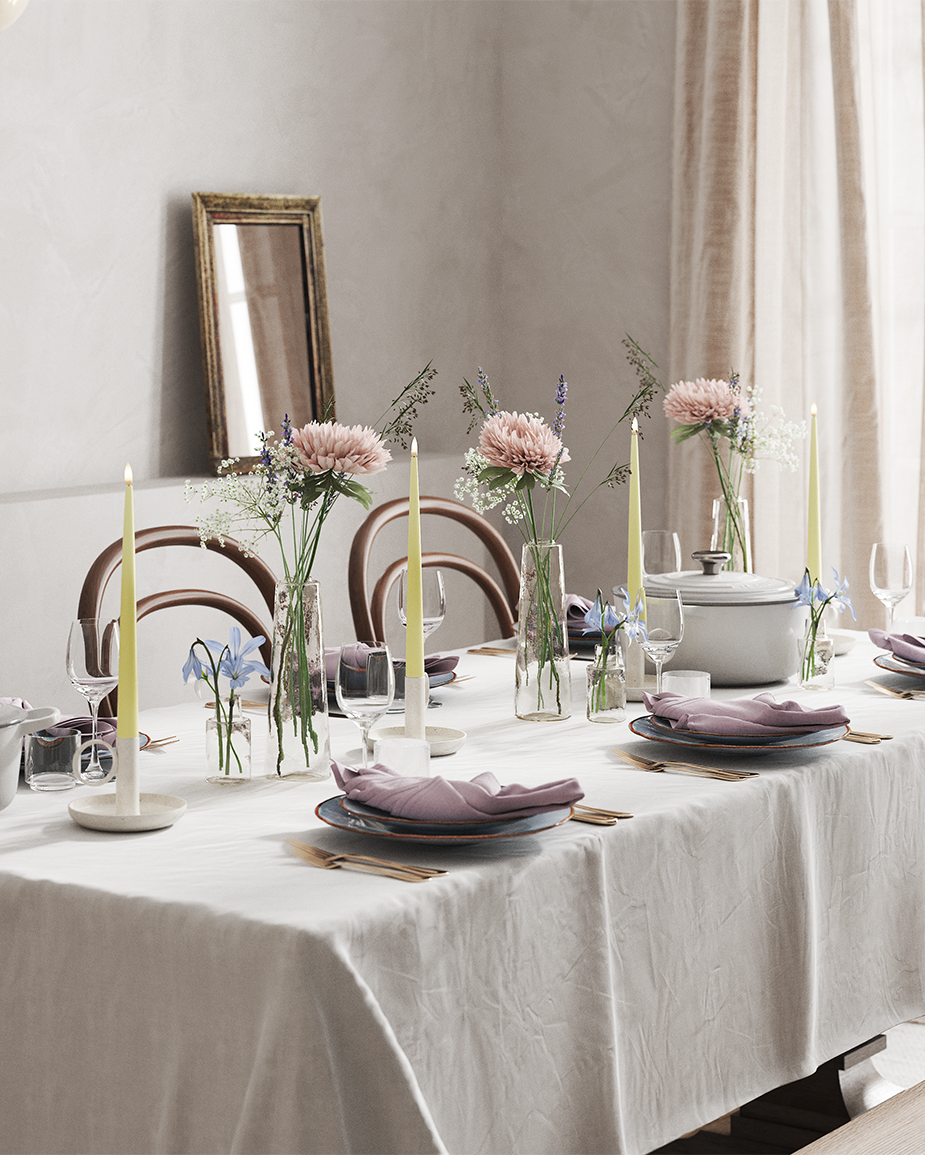 Primavera Vela afilada pacote 38 cm (4 unid.)