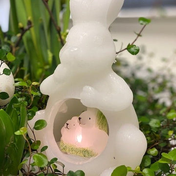 Lumière LED ouverte lapin de Pâques Deluxe Homeart 1