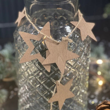 Ficelle déco avec étoiles 1m Deluxe Homeart 1