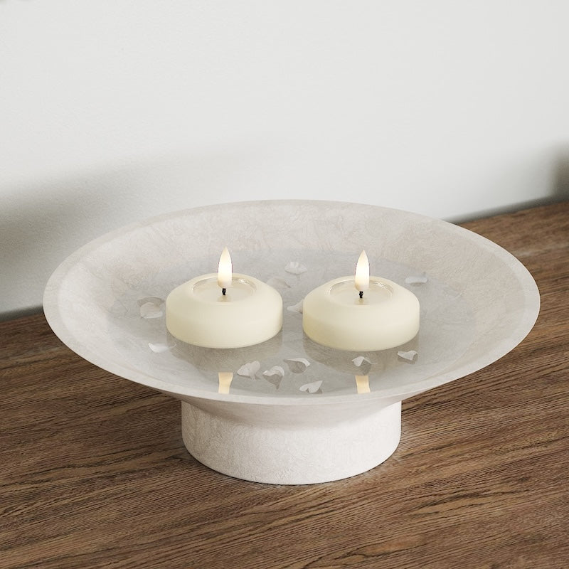 Deluxe Homeart LED Bougie flottante Ø 6,1 cm (2 pièces) Crème