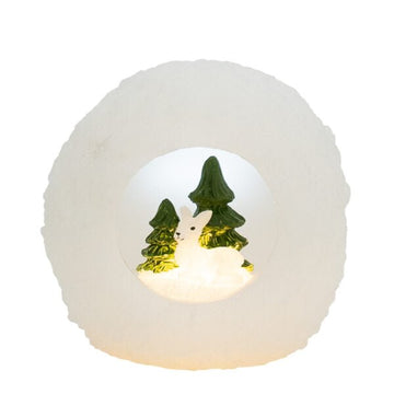 Boule à neige avec décoration 12*12cm Deluxe Homeart 1