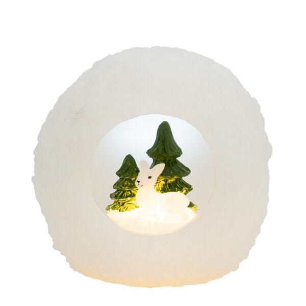 Boule à neige avec décoration 12*12cm Deluxe Homeart 1