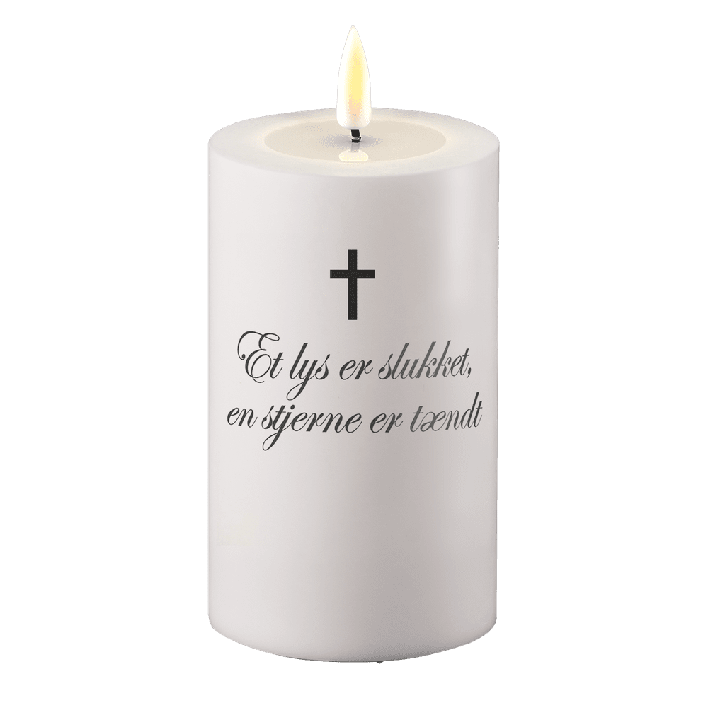 LED Lumière funéraire Une bougie s'éteint, une étoile s'allume Deluxe Homeart 1