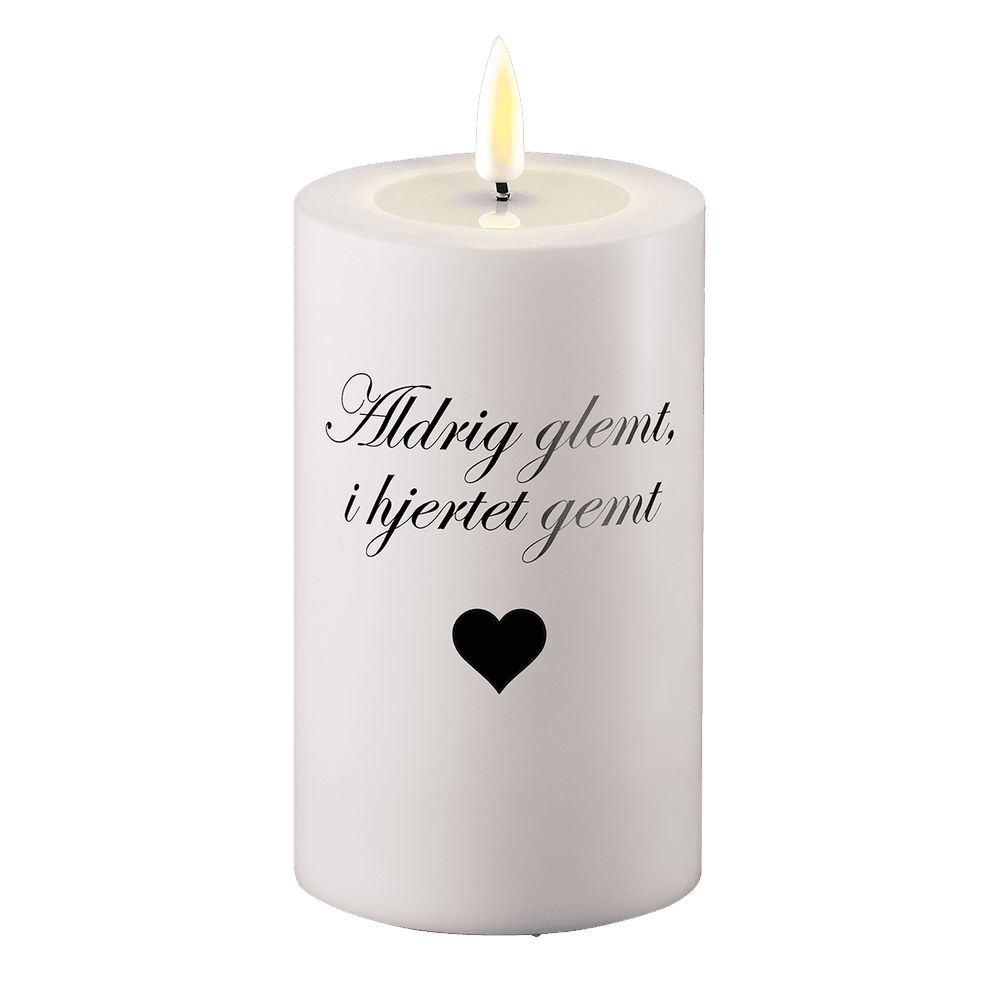 LED Lumière grave Jamais oubliée dans le cœur caché Deluxe Homeart 1