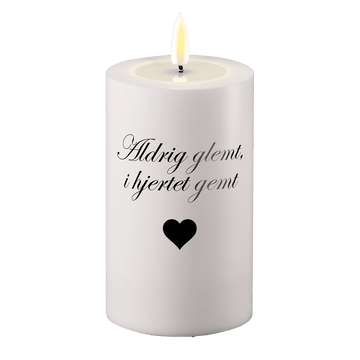 LED Lumière grave Jamais oubliée dans le cœur caché Deluxe Homeart 1