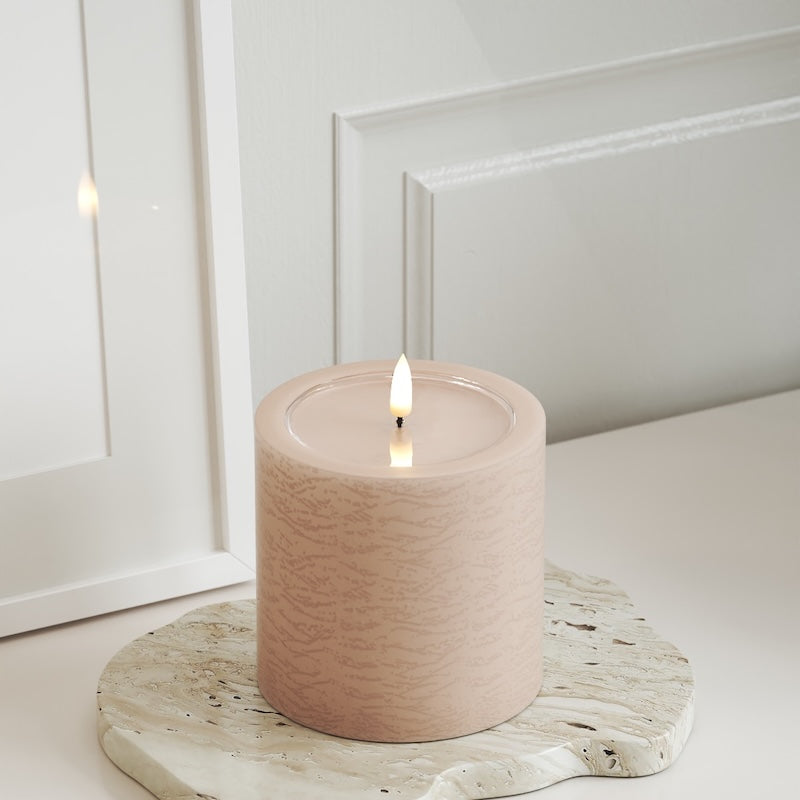 Unique Candles Unique LED Bougie pilier P 10x10 cm Rose