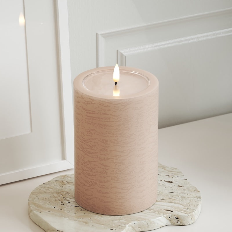 Unique Candles Unique LED Bougie pilier P 10x15 cm Rose